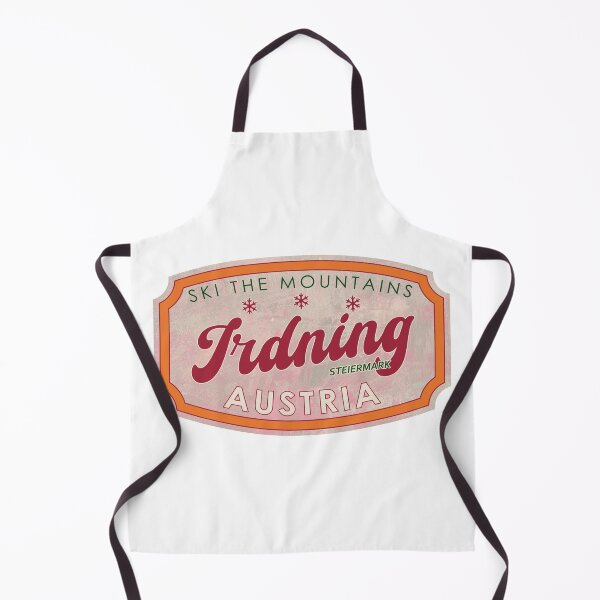 Item preview, Irdning, Austria, Steiermark, Ski, textured skiing badge designed and sold by Wanderful-roads.