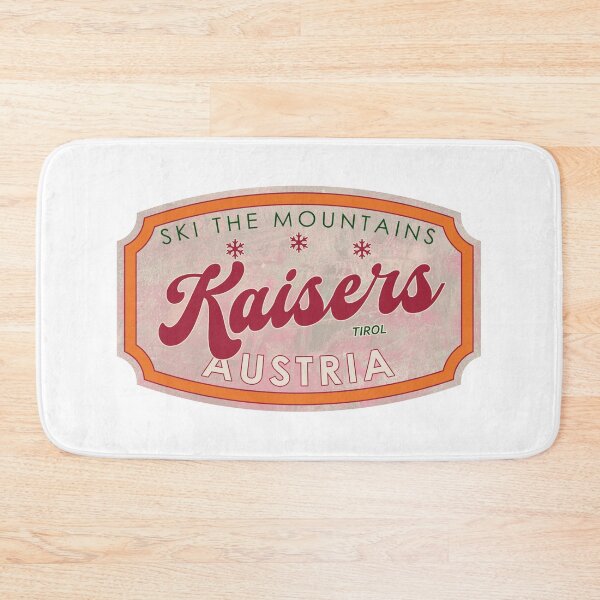 Item preview, Kaisers, Austria, Tirol, Ski, textured skiing badge designed and sold by Wanderful-roads.