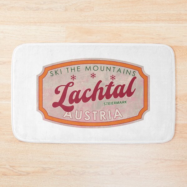 Item preview, Lachtal, Austria, Steiermark, Ski, textured skiing badge designed and sold by Wanderful-roads.
