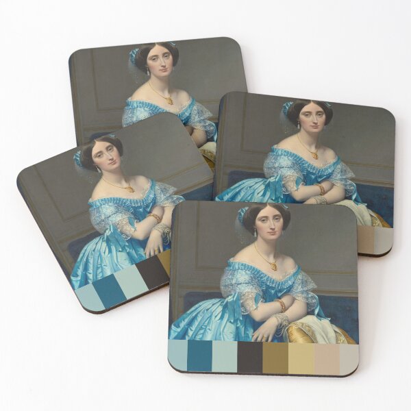 Item preview, Joséphine-éléonore-Marie-Pauline de Galard de Brassac de Béarn (1825–1860), Princesse de Broglie (1851–53) by Jean Auguste Dominique Ingres designed and sold by artisamalady.