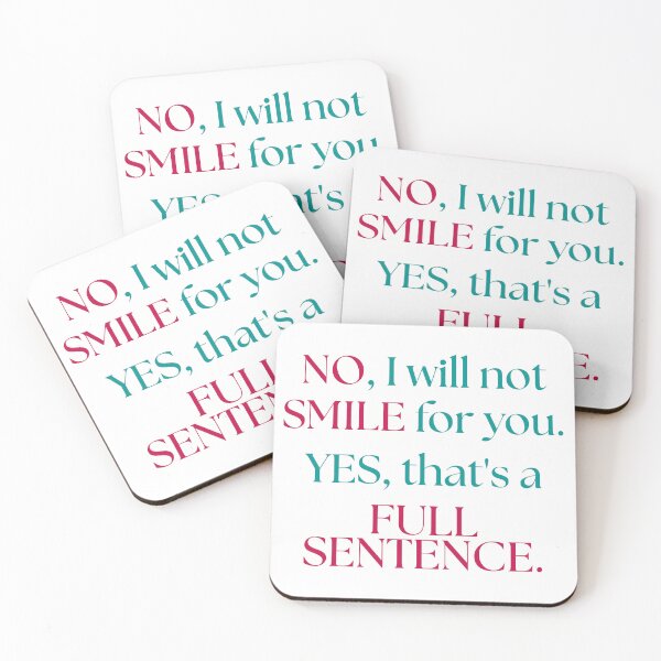 Item preview, I Will Not Smile for You – Bold Feminist Street Harassment designed and sold by ObsidianDaz.