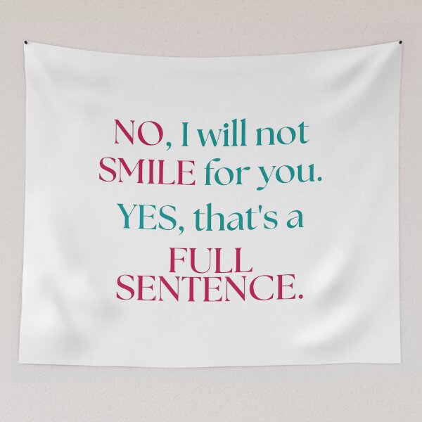 Item preview, I Will Not Smile for You – Bold Feminist Street Harassment designed and sold by ObsidianDaz.