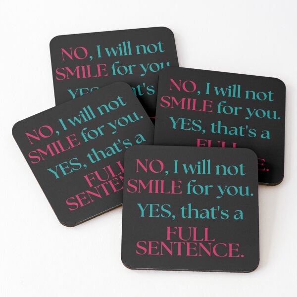 Item preview, I Will Not Smile for You – Bold Feminist Street Harassment designed and sold by ObsidianDaz.