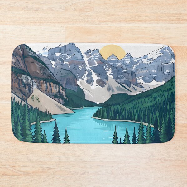 Item preview, Banff National Park Alberta Canada Cute Colorful Landscape  designed and sold by HowToCanadian.
