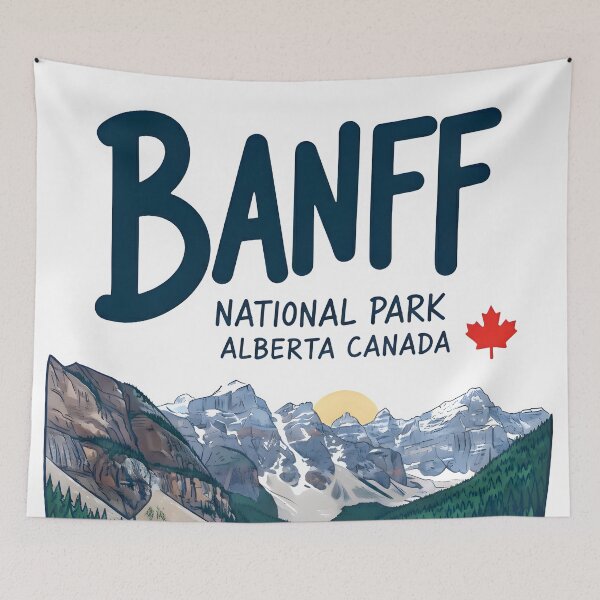 Item preview, Banff National Park Alberta Canada Cute Colorful Landscape  designed and sold by HowToCanadian.