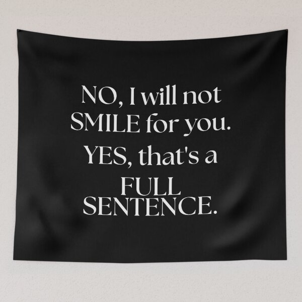 Item preview, I Will Not Smile for You – Bold Feminist Street Harassment designed and sold by ObsidianDaz.