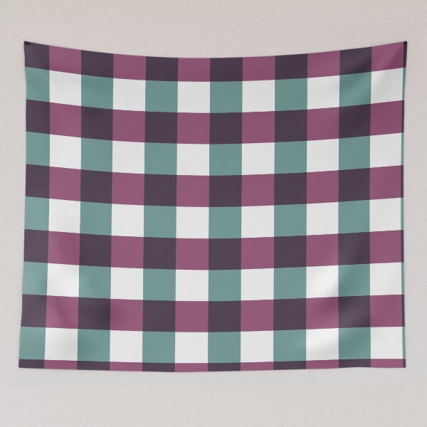 Item preview, Mauve and Teal Gingham designed and sold by KatelynDesigns-.