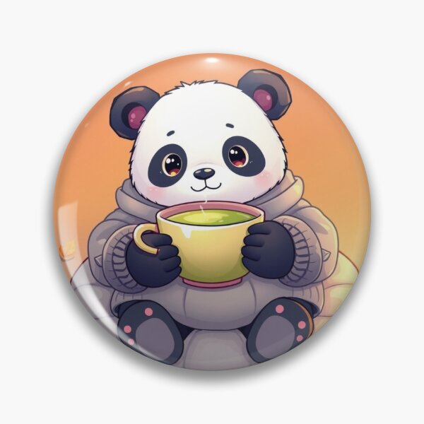Item preview, Cozy Panda Tea T-Shirt | Cute Panda Drinking Matcha designed and sold by ArmaanArts.