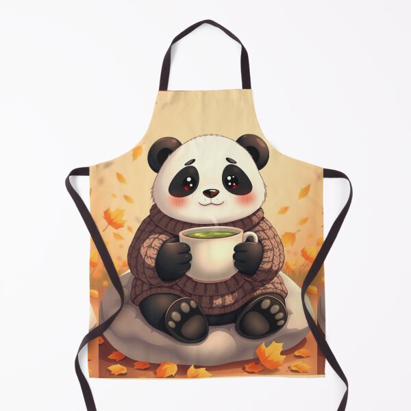Item preview, Autumn Panda Matcha T-Shirt | Cute Cozy Panda Sweater designed and sold by ArmaanArts.