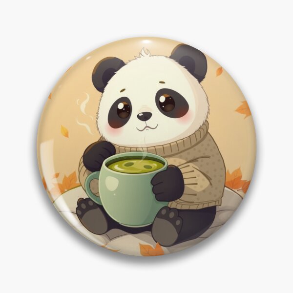 Item preview, Cute Panda Tea Lover Shirt | Cozy Fall Panda Illustration designed and sold by ArmaanArts.