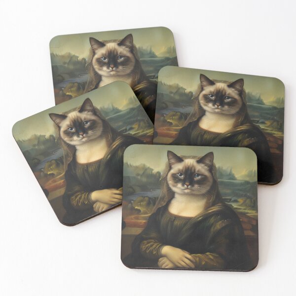 Item preview, Portrait of a Siamese Meowna Lisa designed and sold by GymDzik.