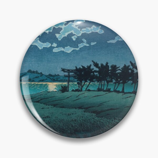 Item preview, Mito Hinuma Hiroura by Hasui Kawase: Moonlit Japanese Lake Poster designed and sold by artofuniverse.