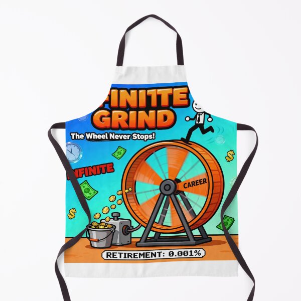 Item preview, Infinite Grind Flash Game Parody - Retro Gaming Humor designed and sold by PictorialWhimsy.