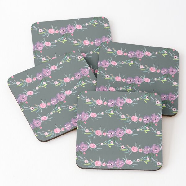Item preview, Purple and Pink Watercolour Floral Arrangement Pattern designed and sold by rachelmcintyreart.