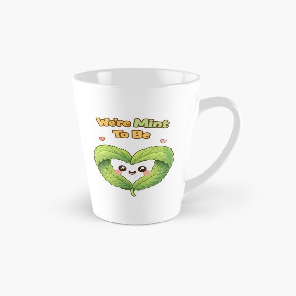 Item preview, Were Mint To Be Cute Mint Leaf Love Pun Design. designed and sold by The-T-In-Retro.