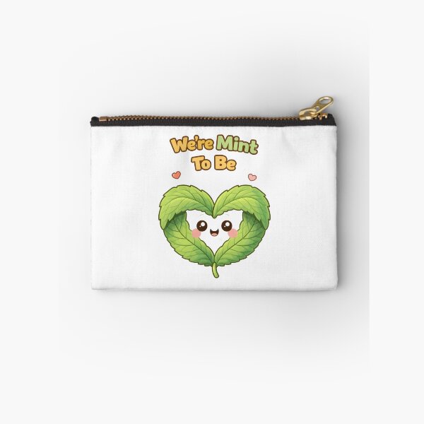 Item preview, Were Mint To Be Cute Mint Leaf Love Pun Design. designed and sold by The-T-In-Retro.