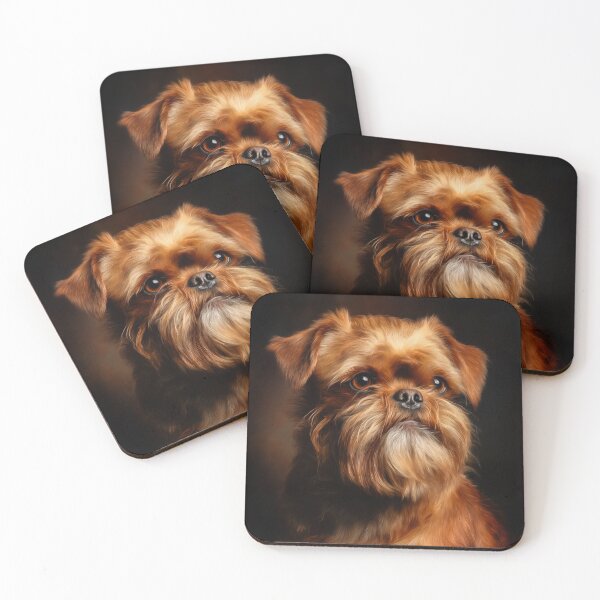 Item preview, Portrait of a Brussels Griffon Dog designed and sold by PetsArt.