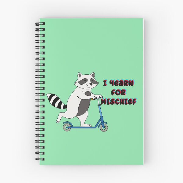 Item preview, A raccoon on a scooter searching for mischief  designed and sold by The Curious Cow.