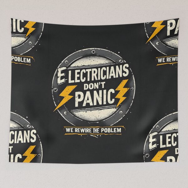Item preview, Electricians Dont Panic We Rewire The Problem designed and sold by owi-art.