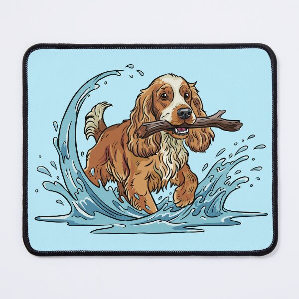 Item preview, Cocker Spaniel carries a stick designed and sold by MartynaKanik.