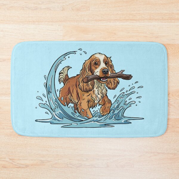 Item preview, Cocker Spaniel carries a stick designed and sold by MartynaKanik.