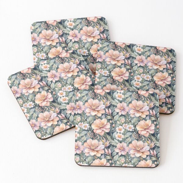 Item preview, Green and Pink Floral designed and sold by MoonMonkeyNbear.