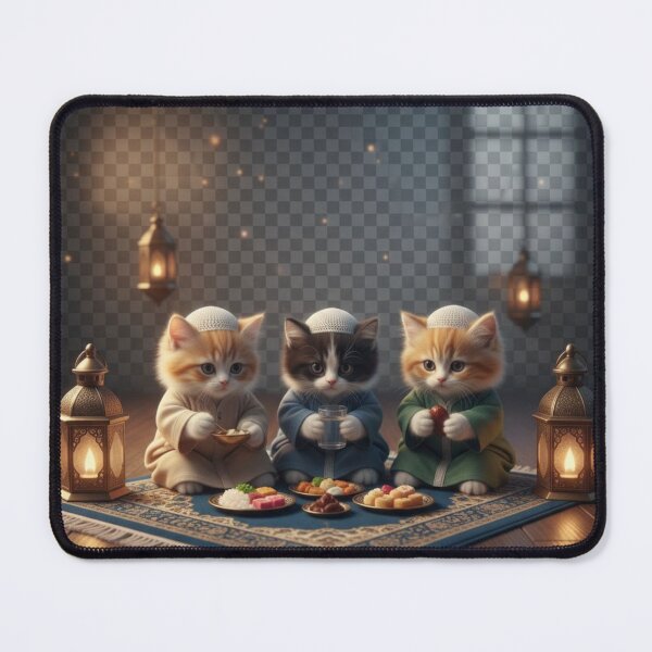 Item preview, Cute Realistic Muslim Cat Ramadan Sticker | Islamic Cat Art Gift designed and sold by Little Lessons.