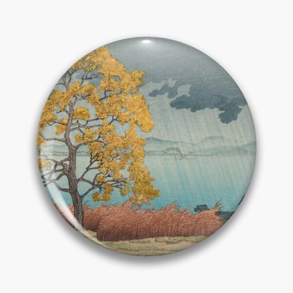 Item preview, Chihan No Ame Matsue by Hasui Kawase: Lakeside Autumn Rain Poster designed and sold by artofuniverse.