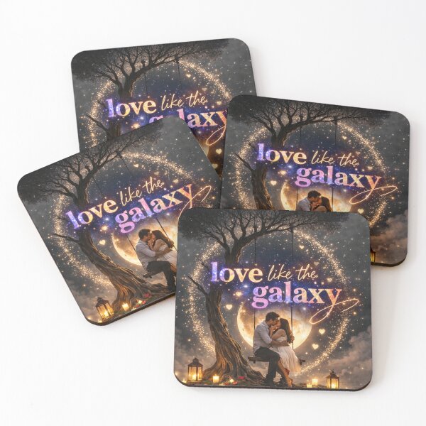 Item preview, Love Like The Galaxy   Romantic Moonlight Couple Artwork designed and sold by OSAMA MO.