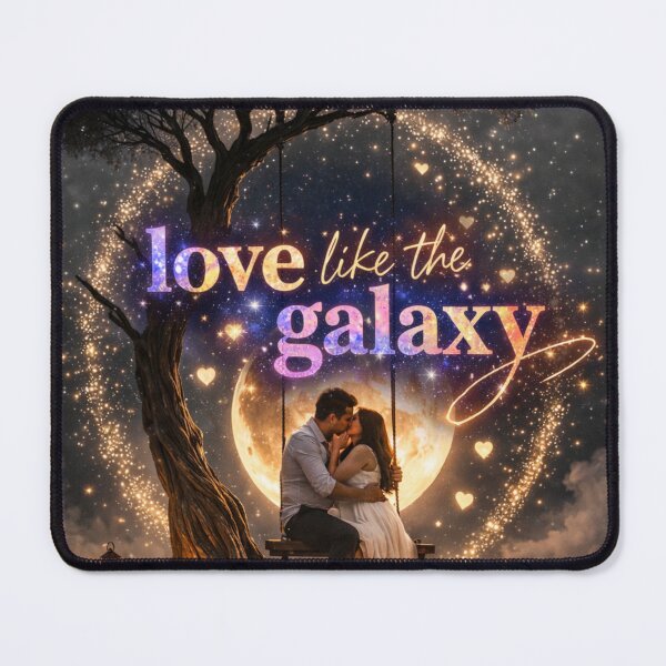 Item preview, Love Like The Galaxy   Romantic Moonlight Couple Artwork designed and sold by OSAMA MO.