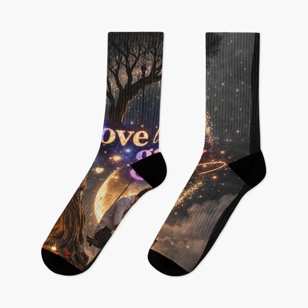 Item preview, Love Like The Galaxy   Romantic Moonlight Couple Artwork designed and sold by OSAMA MO.