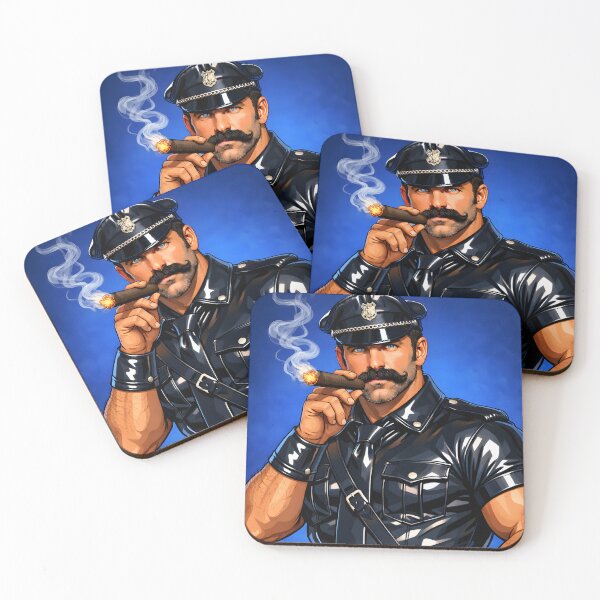 Item preview, Leather Daddy Smoking a Cigar designed and sold by Leatherandsmoke.