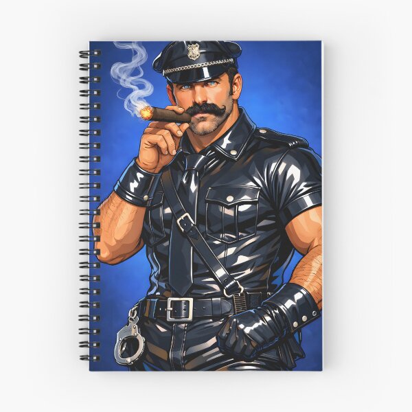 Item preview, Leather Daddy Smoking a Cigar designed and sold by Leatherandsmoke.
