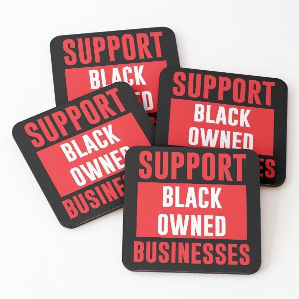 Item preview, SUPPORT BLACK OWNED BUSINESSES! (Red) designed and sold by RoyalLuxuryApp.