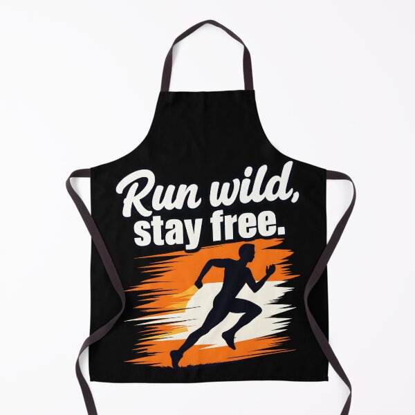 Item preview, Run Wild Stay Free Motivational Runner T-Shirt Graphic Tee designed and sold by DavmaxDesign.