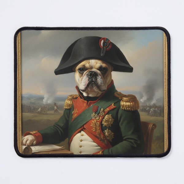 Item preview, Napoleon Bonabark French Bulldog Military Portrait designed and sold by GymDzik.