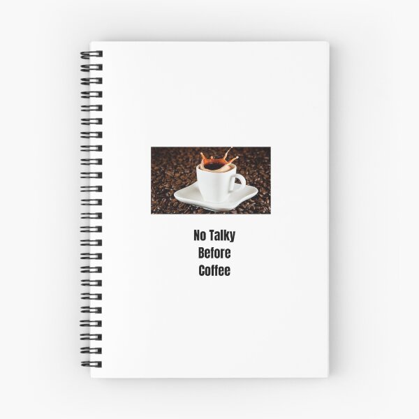 Item preview, No Talky Before Coffee – Funny Morning Quote designed and sold by Susan-Naz.