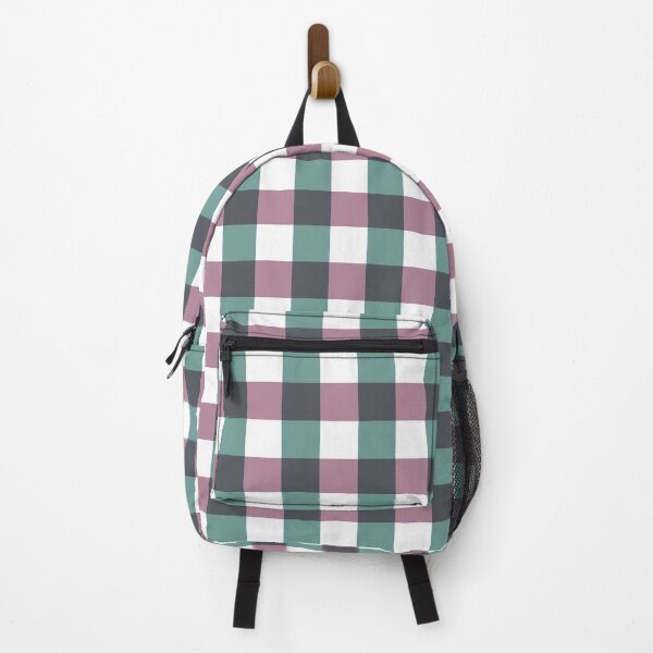 Item preview, Light Mauve and Teal Gingham designed and sold by KatelynDesigns-.