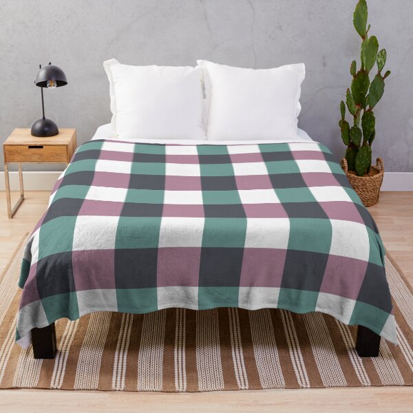 Item preview, Light Mauve and Teal Gingham designed and sold by KatelynDesigns-.