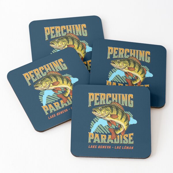Item preview, Perching Paradise Lake Geneva Lac Léman Perch Fishing designed and sold by AntiqueImages.