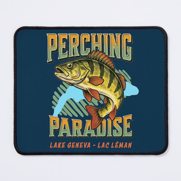 Item preview, Perching Paradise Lake Geneva Lac Léman Perch Fishing designed and sold by AntiqueImages.