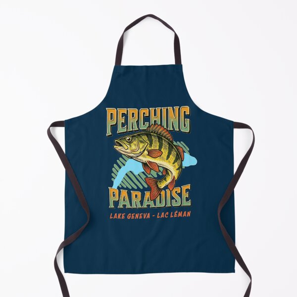 Item preview, Perching Paradise Lake Geneva Lac Léman Perch Fishing designed and sold by AntiqueImages.