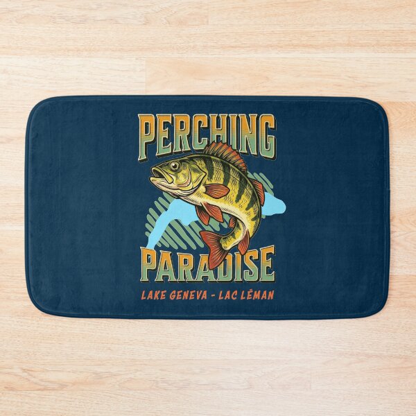Item preview, Perching Paradise Lake Geneva Lac Léman Perch Fishing designed and sold by AntiqueImages.