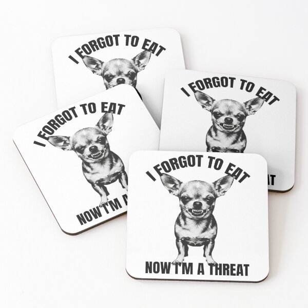 Item preview, Hangry Chihuahua - I Forgot To Eat And Now I'm A Threat | Funny Angry Dog designed and sold by MuggyandMo.