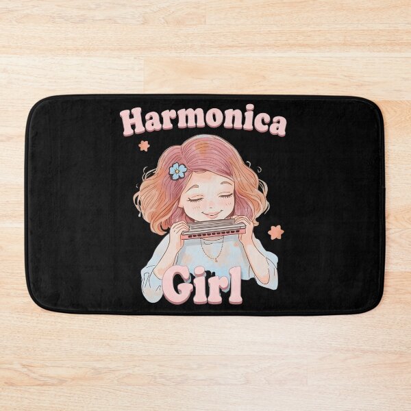 Item preview, Sweet Pink Haired Girl Playing Harmonica T-Shirt designed and sold by DavmaxDesign.
