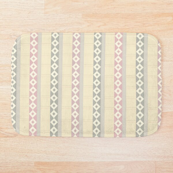 Item preview, Decoración geométrica folklórica en tonos pastel suaves | Patrón vertical acogedor designed and sold by Mellowtint Studio.