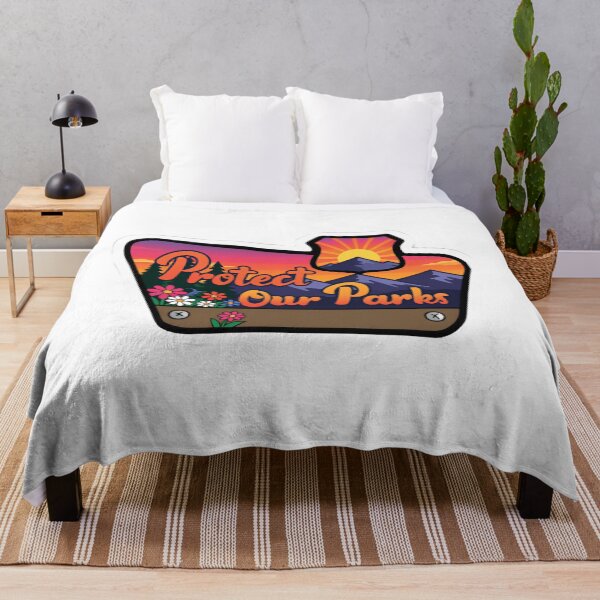 Item preview, Protect Our Parks Mountain Hiking Outdoor Adventure Movement designed and sold by SkeletonsDanger.