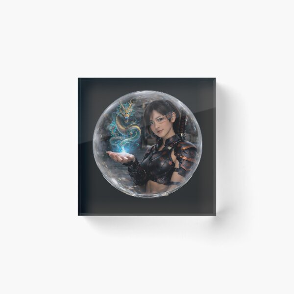 Item preview, Crystal Dragon Awakening – Cyber Samurai Spirit designed and sold by Dragon-Samurai.