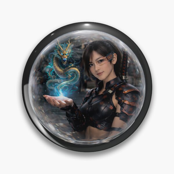 Item preview, Crystal Dragon Awakening – Cyber Samurai Spirit designed and sold by Dragon-Samurai.