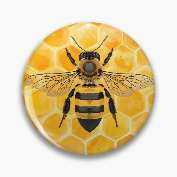 Item preview, Bee Mustard Yellow  designed and sold by MoonMonkeyNbear.